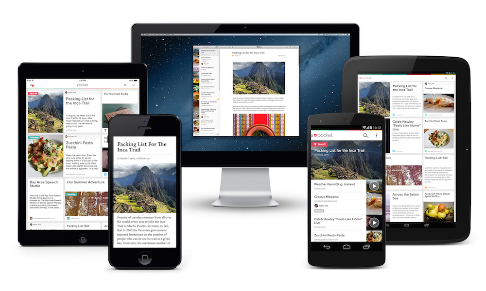 Pocket Platform - iOS, iPhone, iPad, Android, tablet, desktop, Mac, Kobo apps