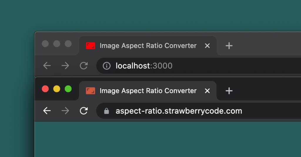 Different Favicon for Dev and Prod - StrawberryCode