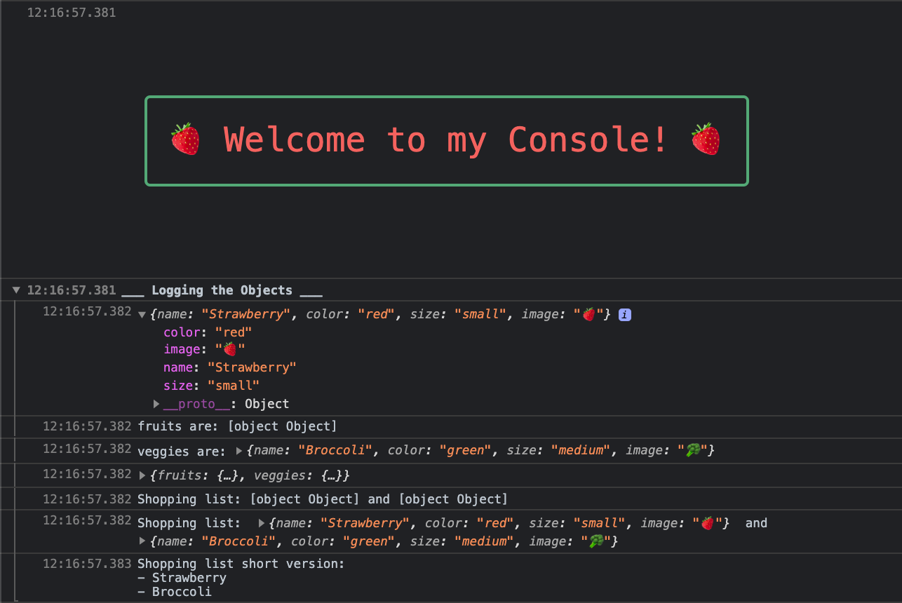 Logging console 0